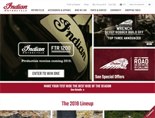 Tablet Screenshot of indianmotorcycle.com